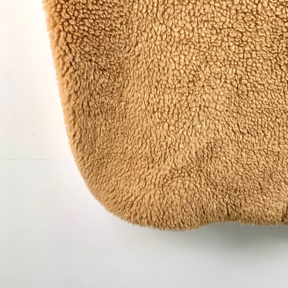 Max Mara Brown teddy camel hair long-sleeve coat - Picture 4 of 6